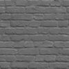 Freestyle Painted Black Brick Wallpaper 1