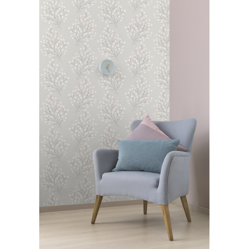 Grandeco Willow Pink Wallpaper