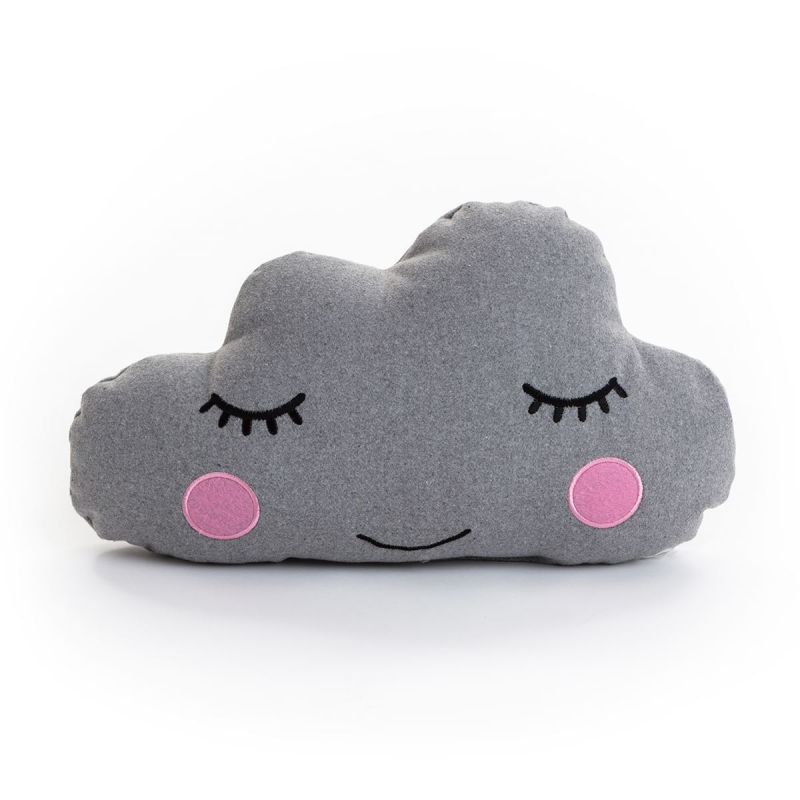 Happy Grey Cloud Cushion