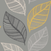 Leaf Patterned Wallpaper 1