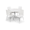 Mandy White Round Dining Table