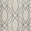 Ogee Silver Oval Geometric Wallpaper 1