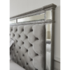 Ophelia Silver Mirror Bed 5′ 2