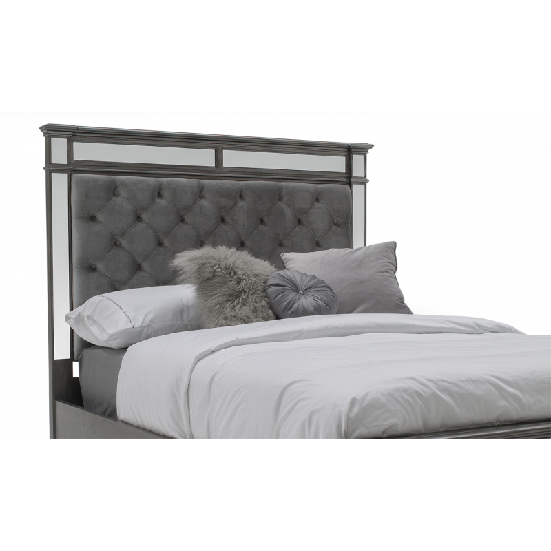 Ophelia Silver Mirror Bed 5 Bedroom Furniture Fads