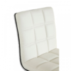 Tavor White Faux Leather Bar Chair 5