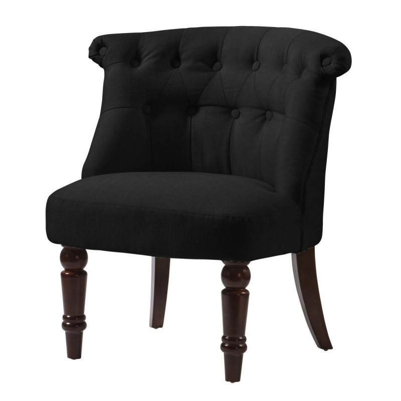 Alderwood Black Fabric Chair