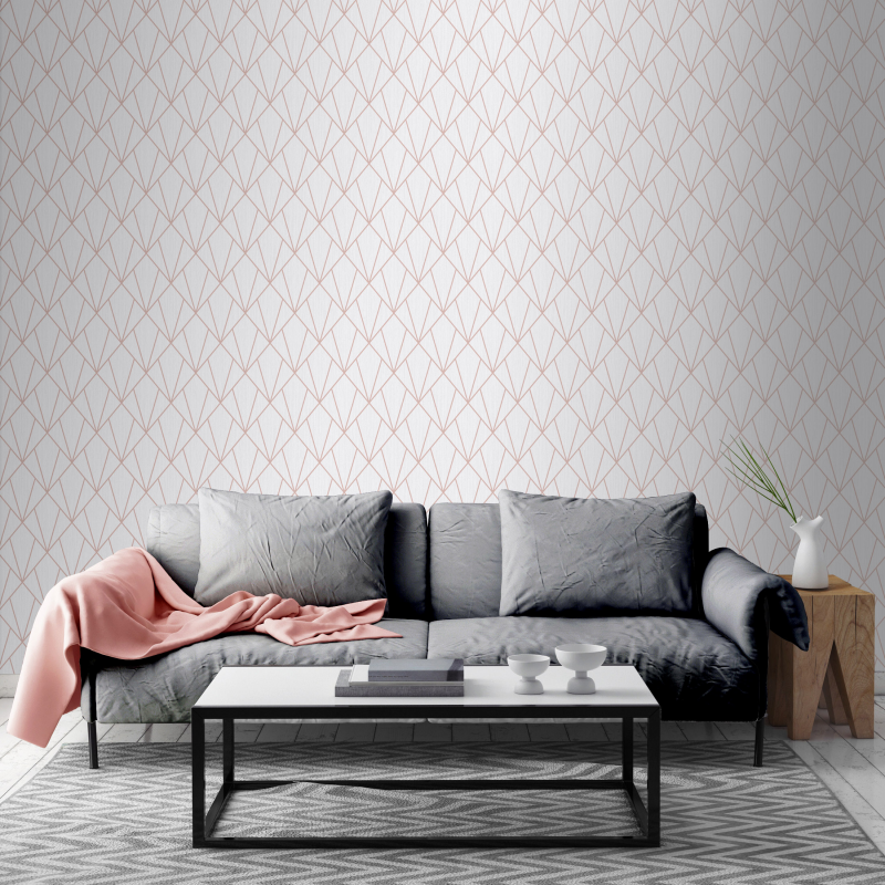 rose gold geometric wallpaper