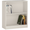 4 You Low wide Bookcase in Pearl White