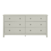 Florence 6 Drawer Soft Grey Wide Chest 1