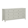Florence 6 Drawer Soft Grey Wide Chest