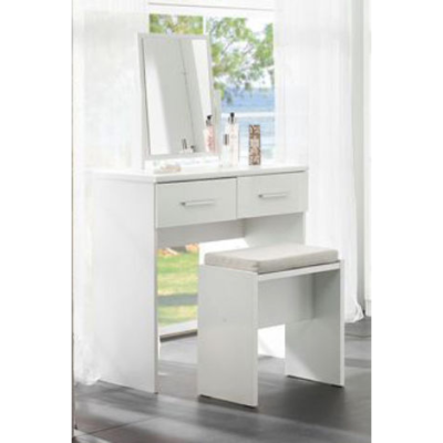 Topline Dressing Table with Mirror & Stool