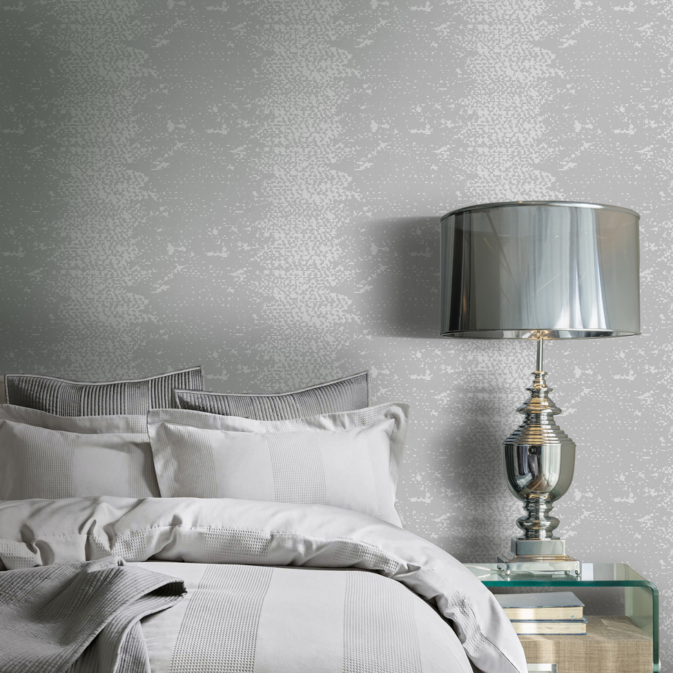 Ezra Silver Metallic Vinyl Wallpaper - Metallic Wallpaper | FADS Ezra Silver Metallic Vinyl Wallpaper - Metallic Wallpaper | FADS