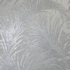 Kiss Foil Silver Palm Leaf Wallpaper 1