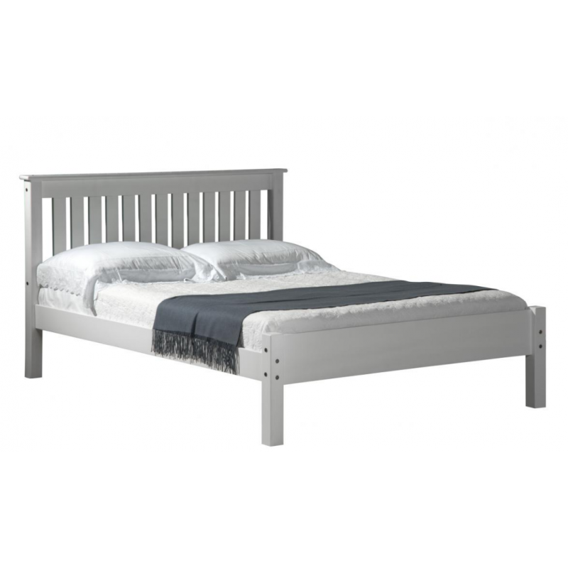 Manila Pine Double Bed White Bed Frames FADS