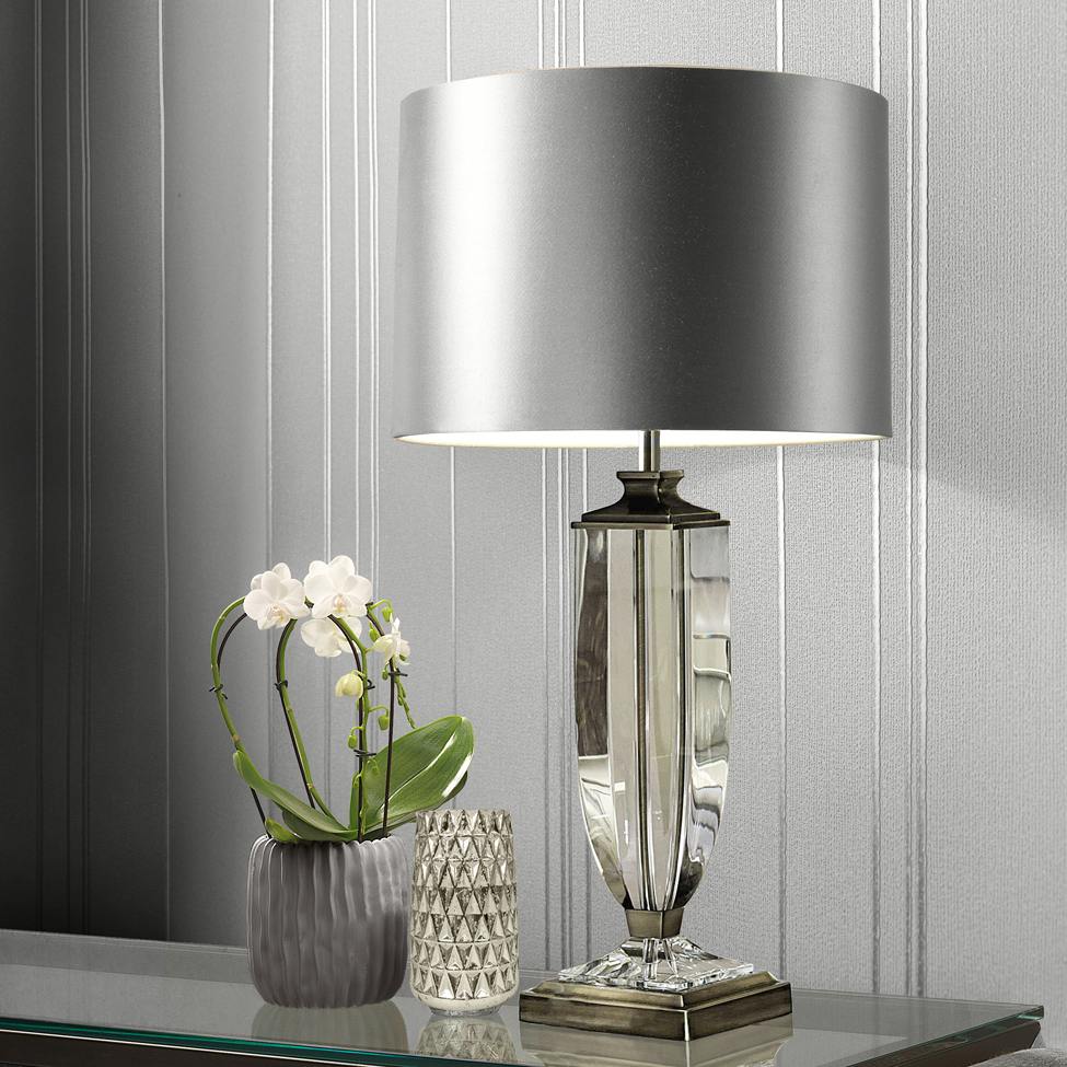 Muriva Silver Metallic Stripe Wallpaper