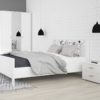 4 You 2 Drawer low chest/ Bedside in Pearl White