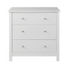 Florence White Package – Bedside + 3 Drawer Chest + Desk/Dressing Table