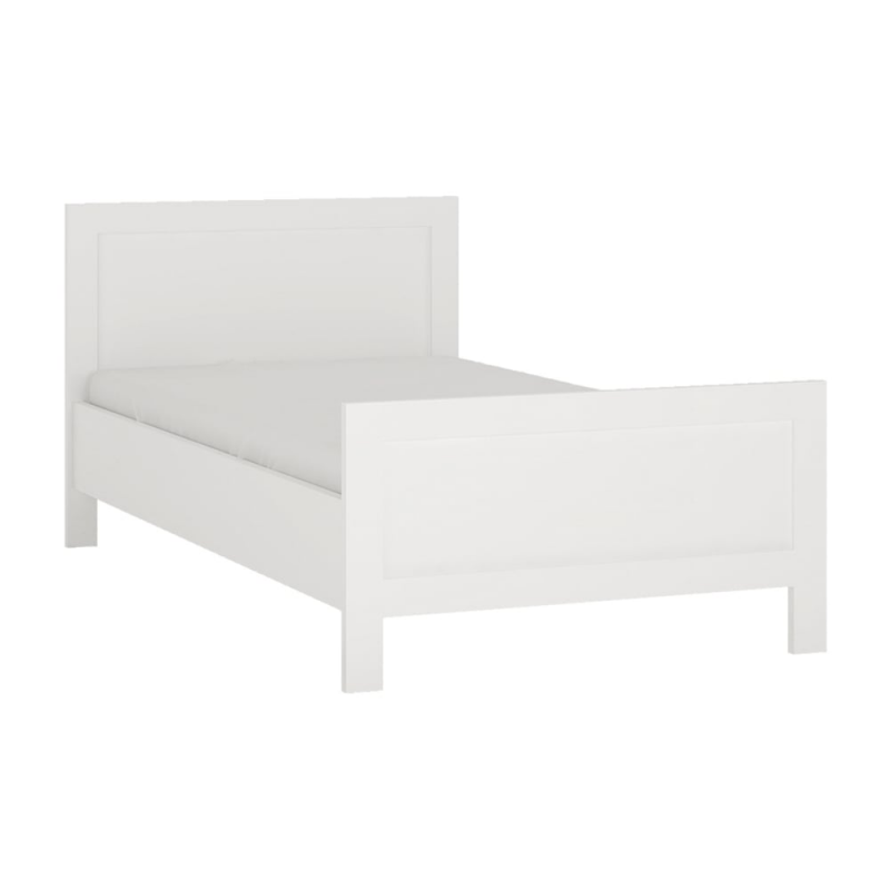 4 You Single bed in Pearl White
