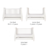 Lucas Sleigh 3 in 1 Cot Bed – White