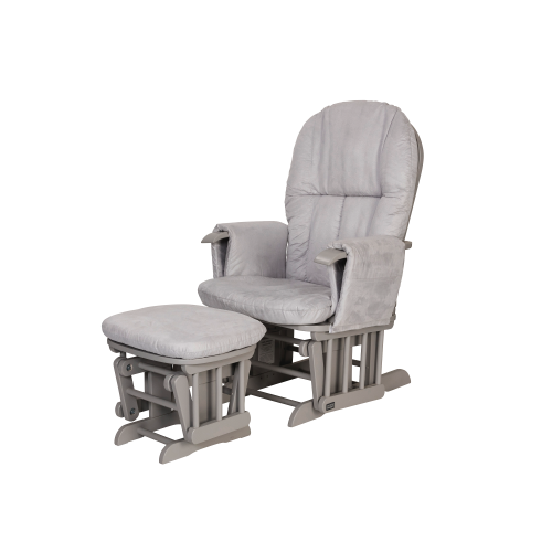 White With Grey Tutti Bambini GC35 Glider Chair Stool