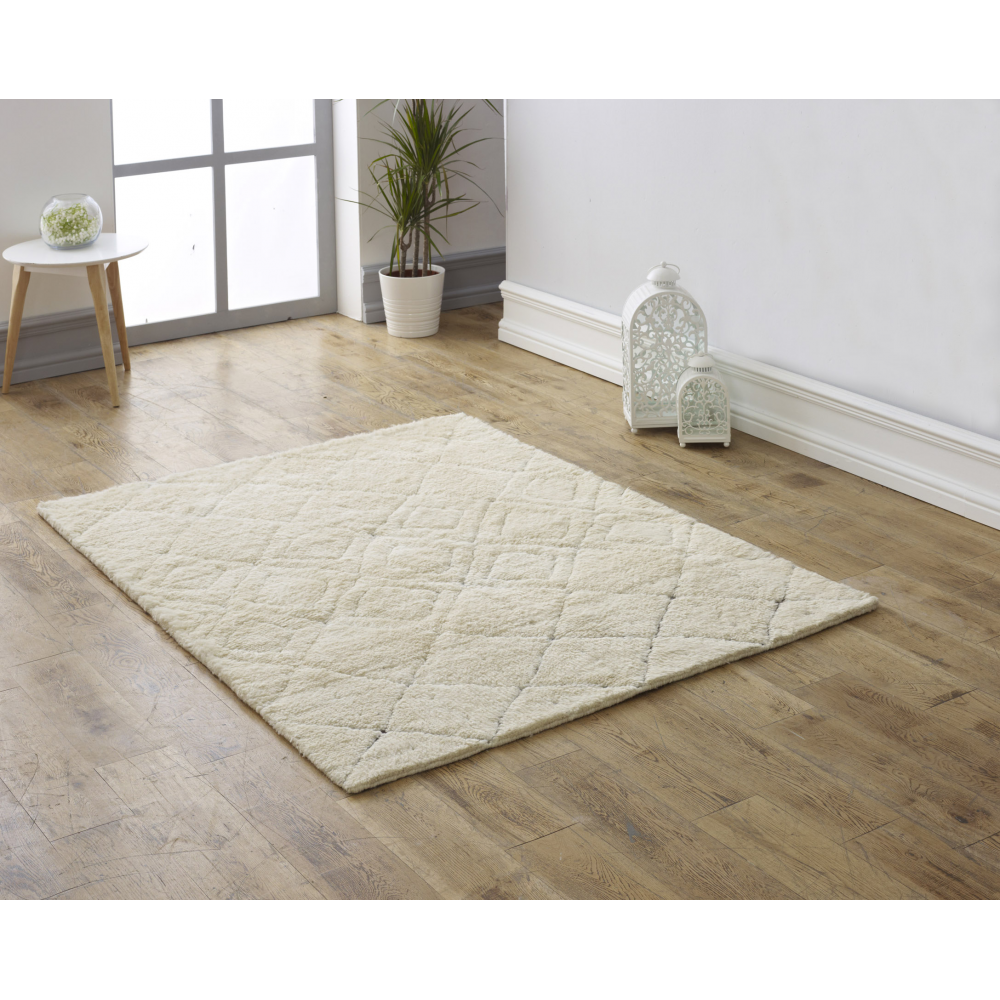 Moroccan Hand Knotted Wool Rug