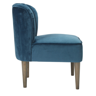 Bella Chair Midnight Blue side