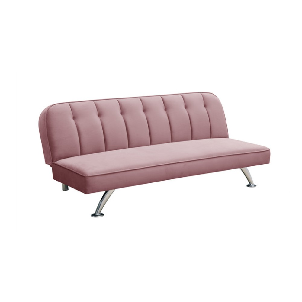 Brighton Velvet Sofa Bed FADS Green Orange Pink Grey