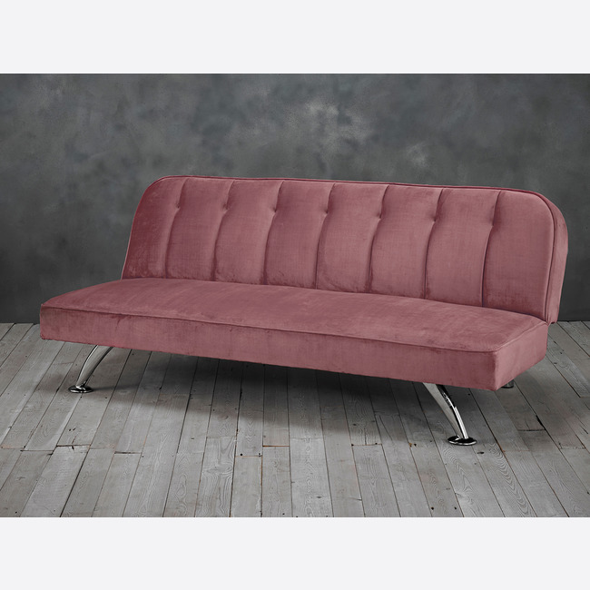 Pink velvet futon online