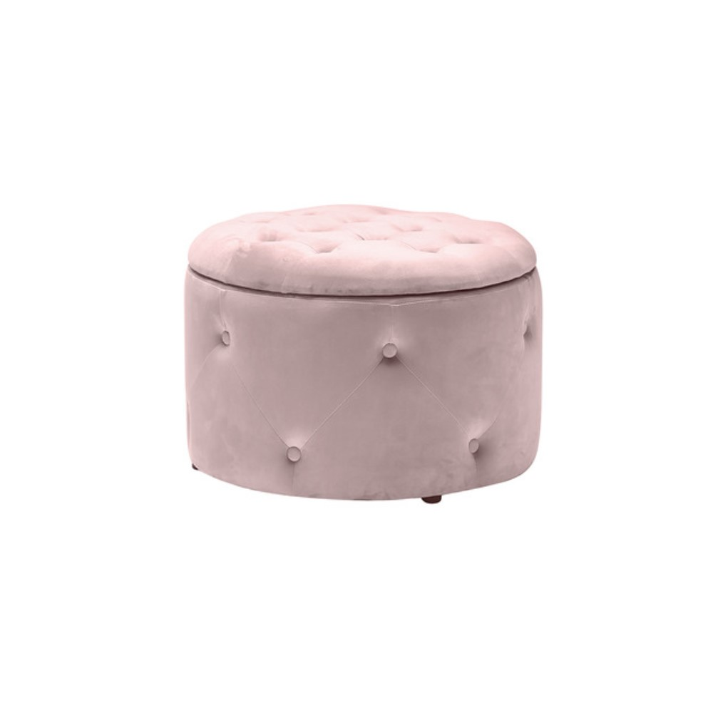 Cleo Storage Pouffe Pink