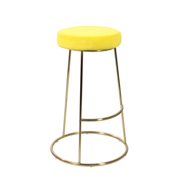 Federico Brushed Brass Bar Stool Dining Furniture FADS
