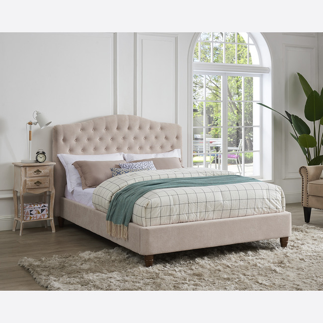 Soro Fabric Bed Frame Double Or, Grey King Size Bed Frame Wayfair