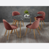 Venice Black Dining Table chairs