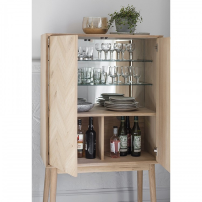 Gallery Direct Milano 2 Door Cocktail Cabinet