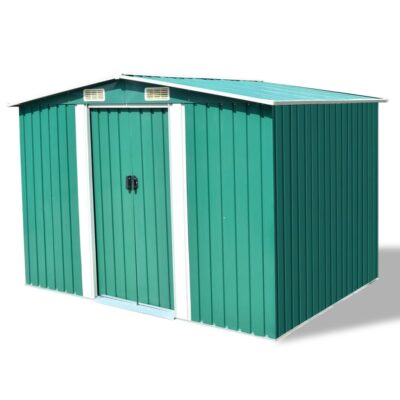 tegmen_green_galvanised_steel_outdoor_storage_shed_1