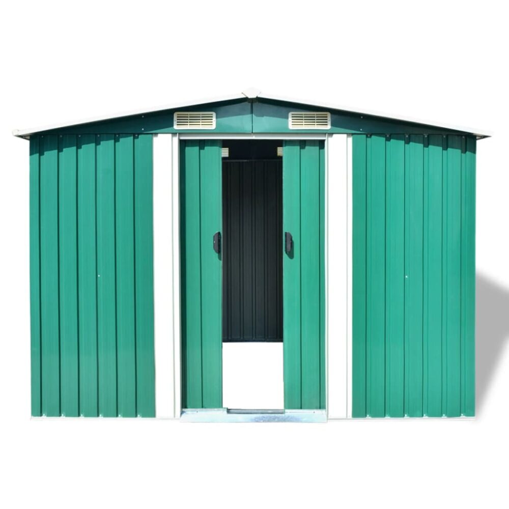 tegmen_green_galvanised_steel_outdoor_storage_shed_4