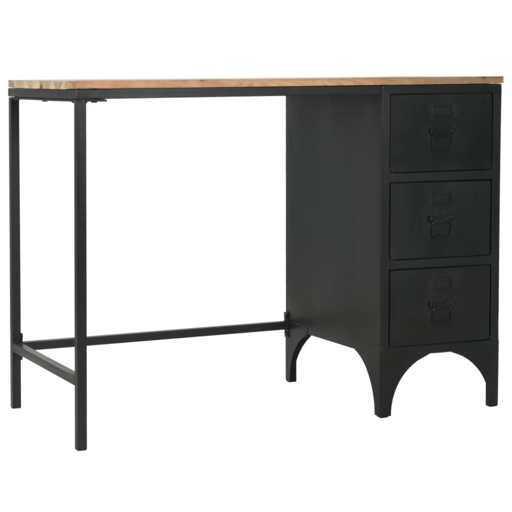 turais_modern_rectangular_black_&_brown_single_pedestal_desk_solid_fir_wood_and_steel_6