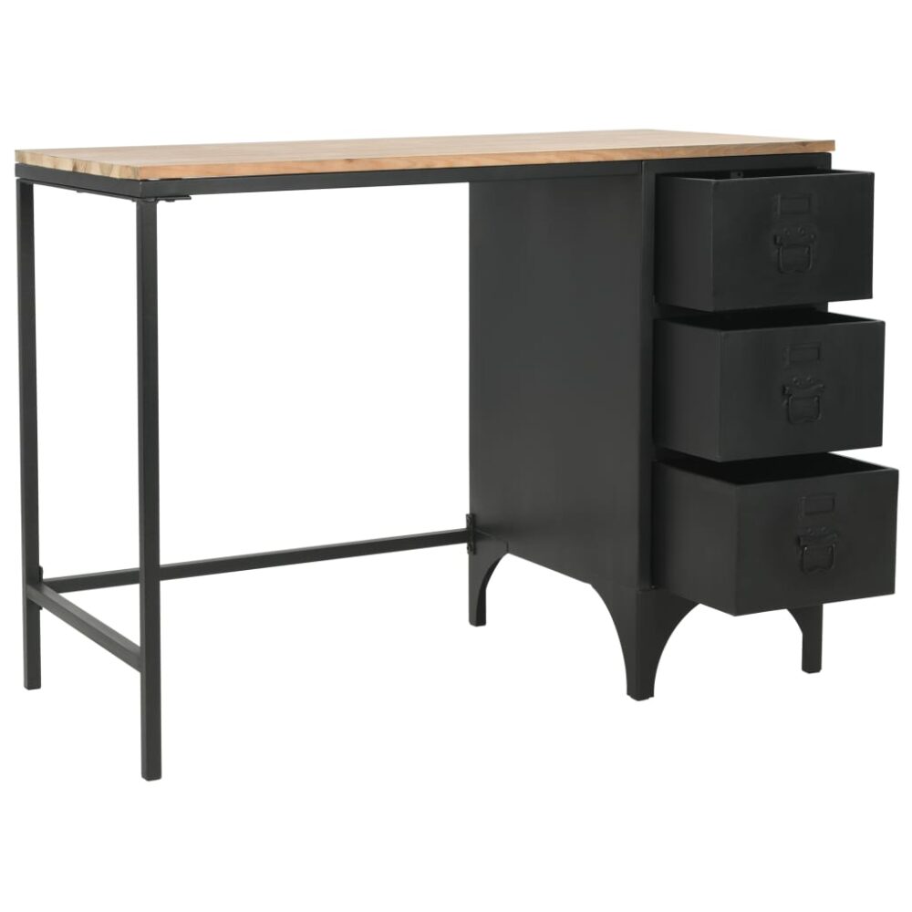 turais_modern_rectangular_black_&_brown_single_pedestal_desk_solid_fir_wood_and_steel_8