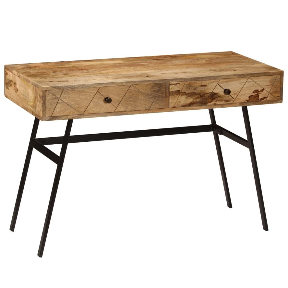 turais_rustic_writing_desk_2_drawers_solid_mango_wood_with_cast_steel_legs_6