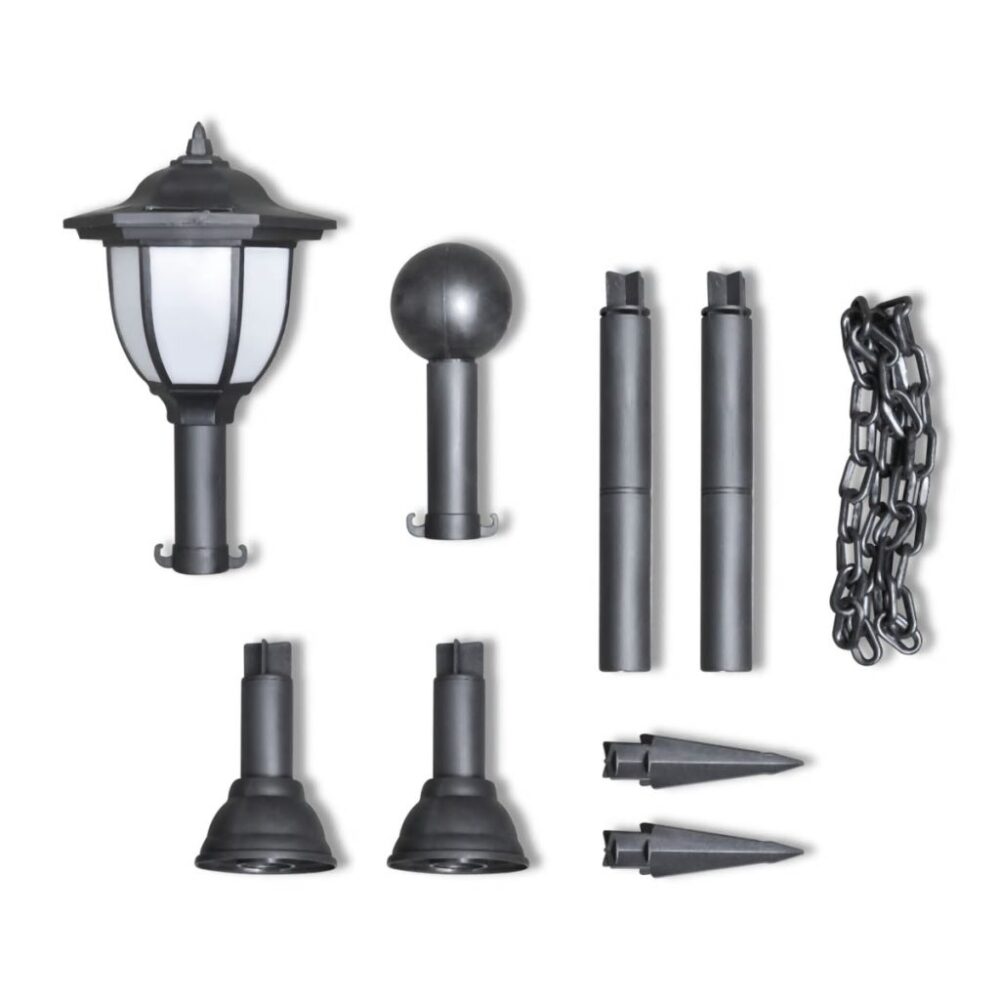 elnath_chain_fence_with_solar_lights_two_led_lamps_two_poles_durable_plastic_3