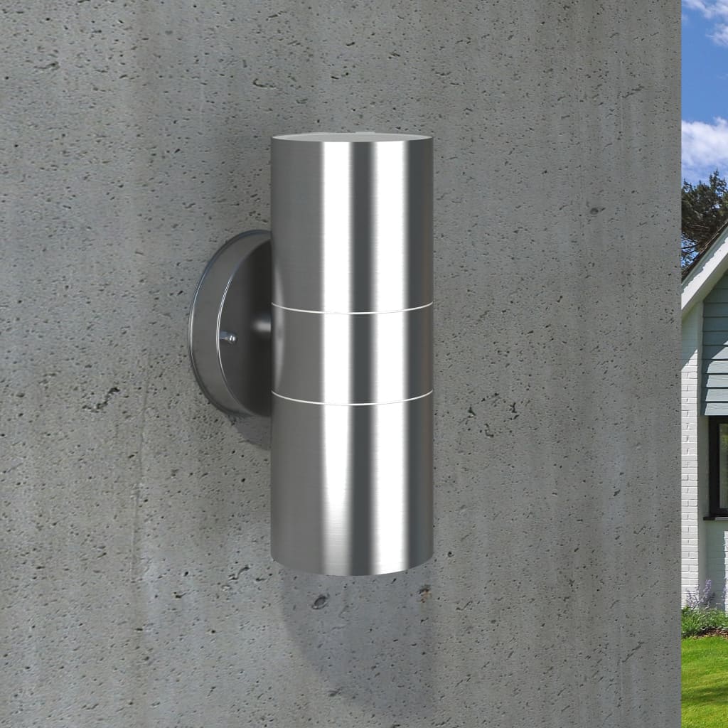 Zosma Outdoor Wall Lights 2 pcs Stainless Steel Up/Downwards