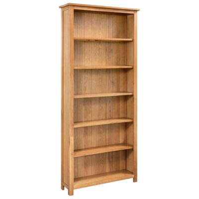 Home Office BuildRapido BR002 2 Tier Storage bookcases with Shelving Book Shelf Unit for Living Room Particle Board Beech W80cm x D29.5cm x H78cm and Video Assembly 