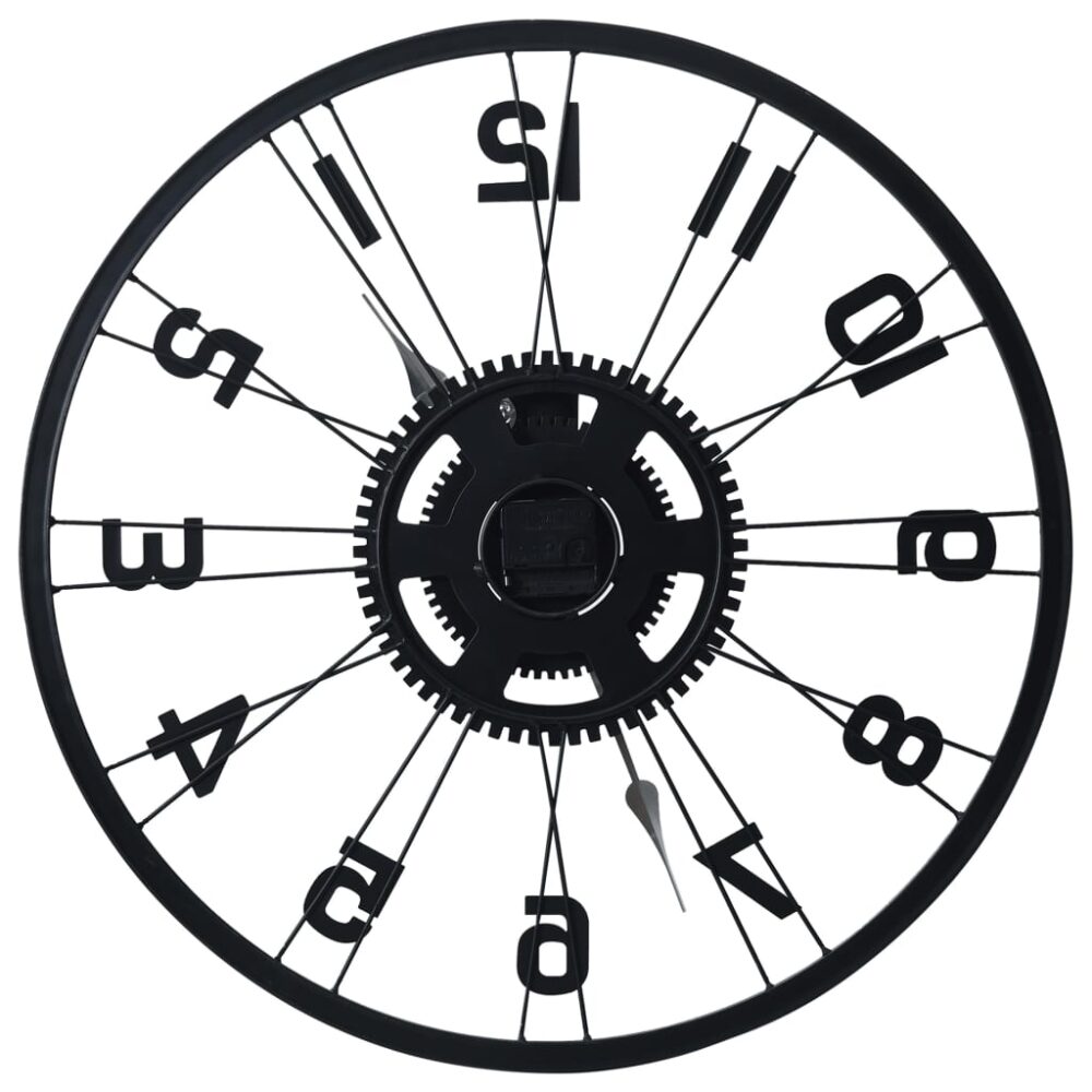 castor_spoke_&_bike_wheel_black_wall_clock_-_60cm_4