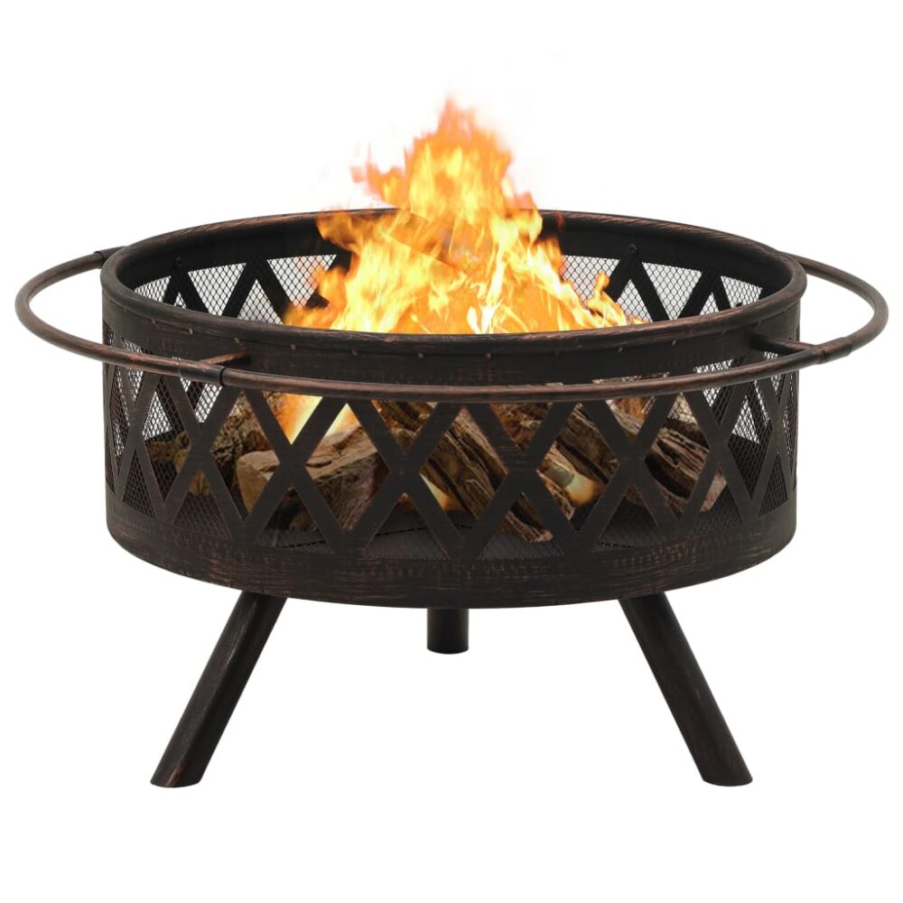 gracrux_portable_rustic_style_fire_pit_with_poker_steel_4