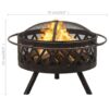 gracrux_portable_rustic_style_fire_pit_with_poker_steel_8