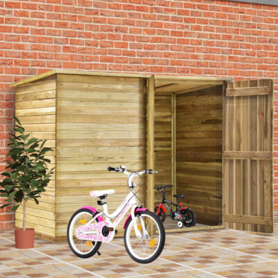 kuma_hand_crafted_natural_garden_bike_shed_impregnated_pinewood_2
