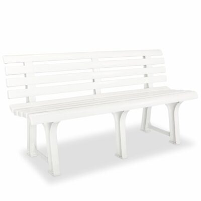 kuma_white_plastic_slatted_garden_bench_1