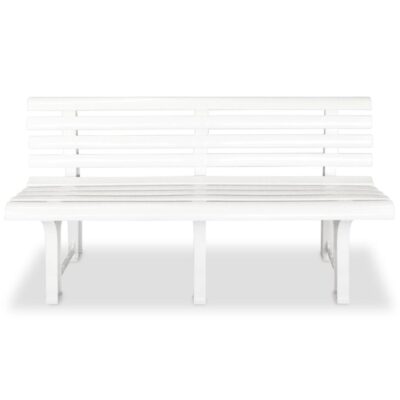 kuma_white_plastic_slatted_garden_bench_2