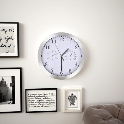 kuma_wall_clock_with_quartz_movement_hygrometer_thermometer_white_2