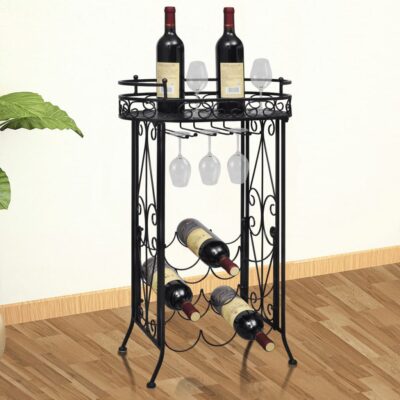 adara_wrought_iron__metal_9_wine_bottle_and_glasses_rack_display_2