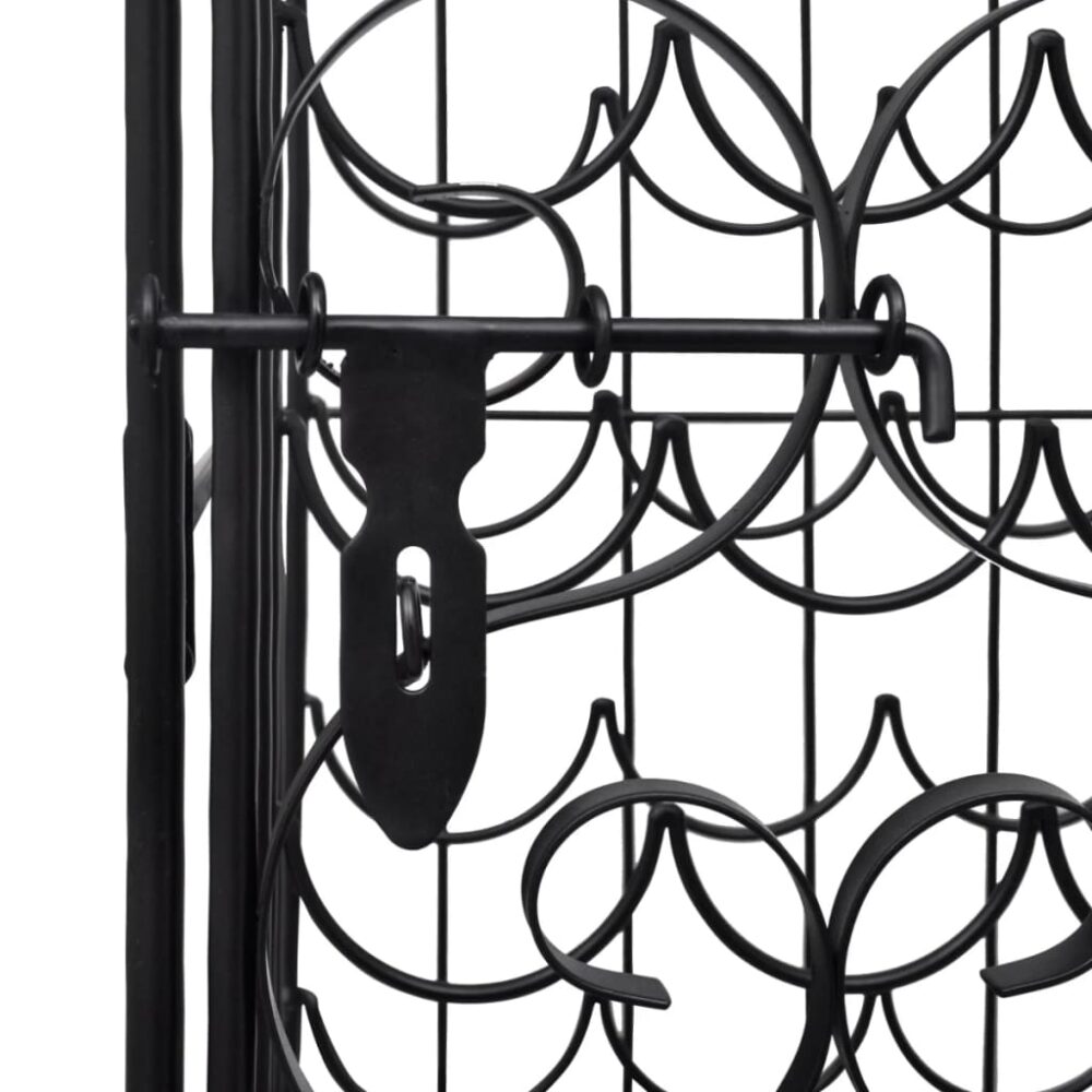 gracrux_ornate_wrought_iron_wine_rack_for_35_bottles_with_door_coated_black_6